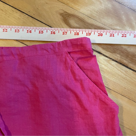 FLAX Wide Leg Linen Full Length Picnic Pant Elastic Drawstring Waist 31" Inseam - Picture 8 of 13